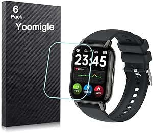 6 Pellicole Protettive Per Smartwatch Popglory P66 1.85'' - Anti-Graffio E Anti-Impronte - Foto 11