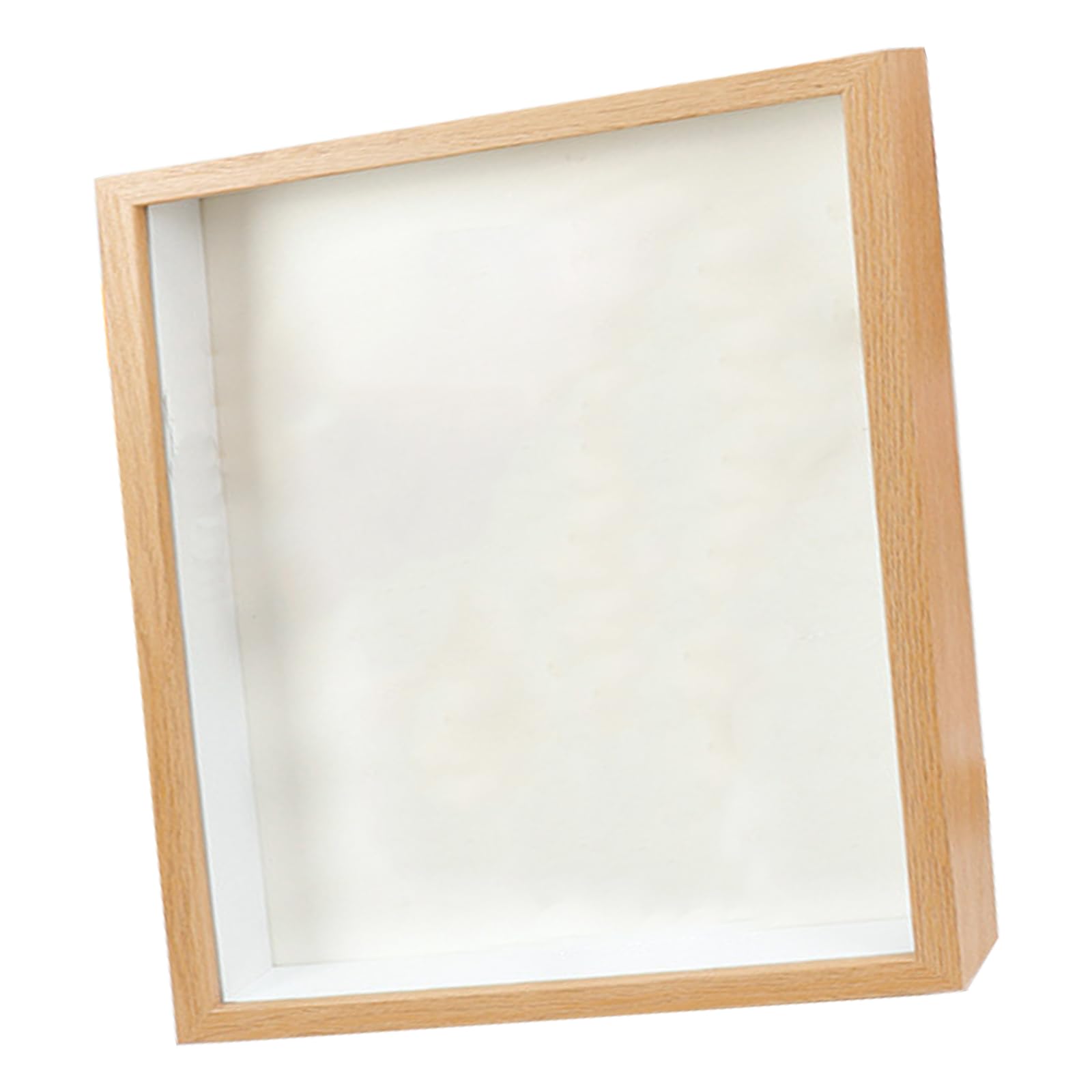 Wood Picture Frame 8/9 / 10inch with Glass Panel for Dried Flower Display Photo Holder Glass Panel