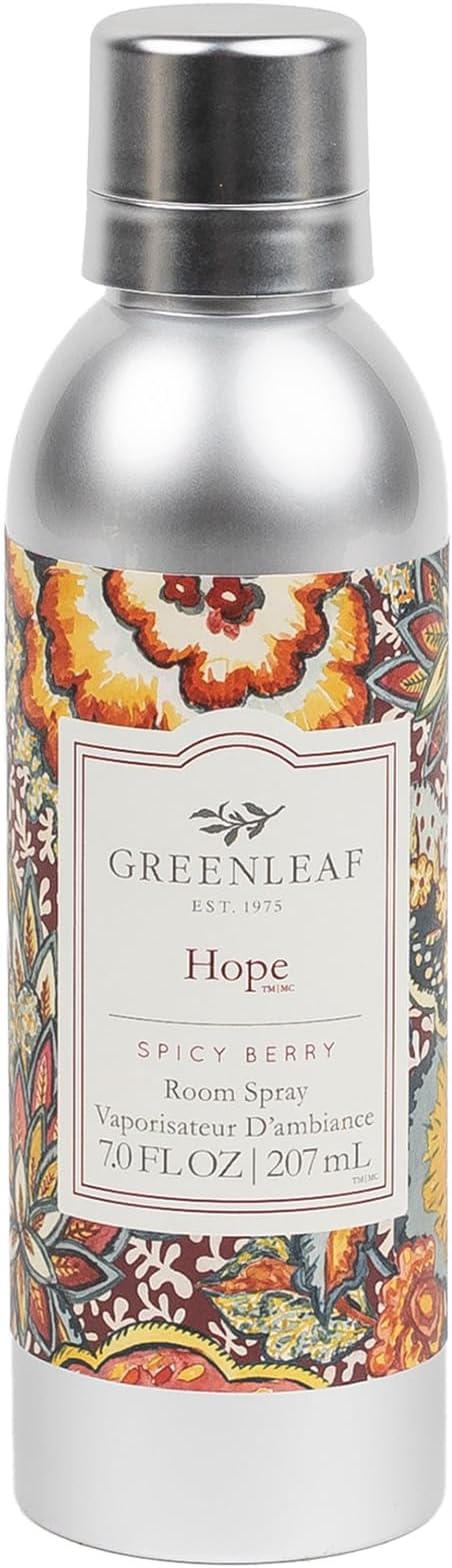 Greenleaf Gifts Hope Scented Room Air Freshener Spray | Non-Aerosol 7 oz Spray | Scented Air Freshener for Home | Home Fragrance for Bedroom & Bathroom