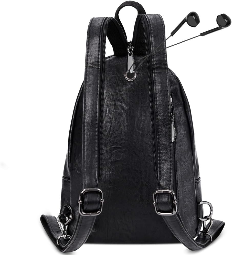 Small Backpack Purse for Women Fashion PU Leather Backpack Convertible Ladies Sling Bag - Image 2