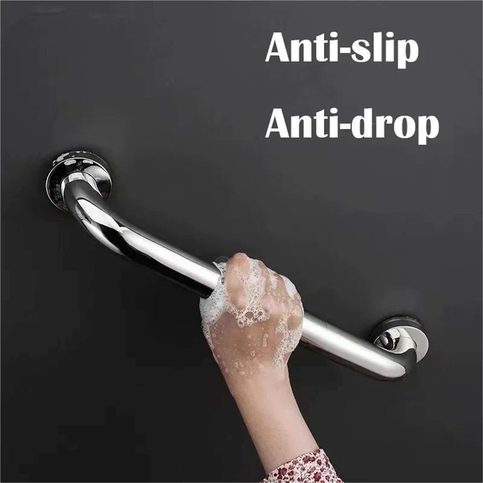 Barras de Apoyo para baños Pasamanos De Inodoro Barra De Apoyo Asa De Apoyo De Seguridad para Ducha Toallero Asa De Ducha Asa De Ayuda De Seguridad Toallero(40cm)