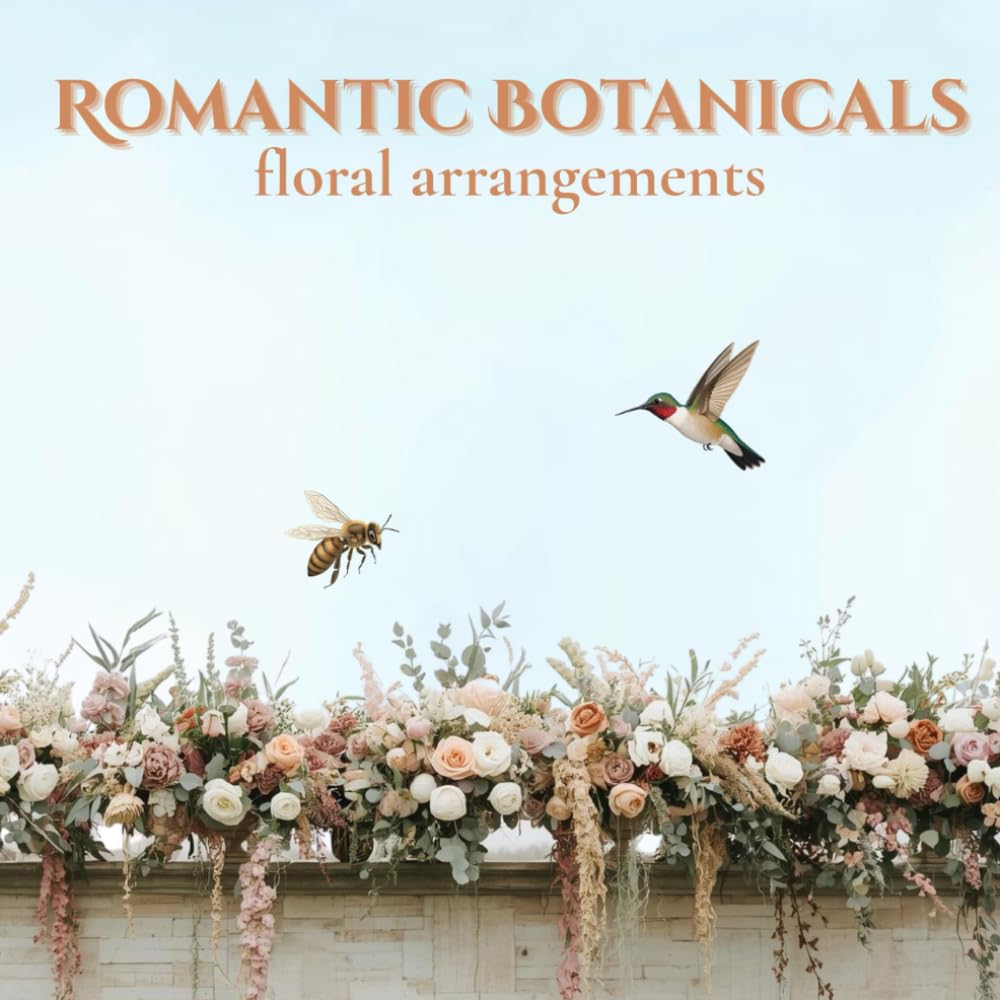 Romantic Botanicals Floral Arrangements: A Calm and Elegant Nature-Themed Coloring Series for Stress Relief and Relaxation
