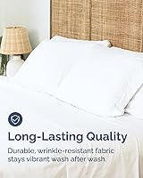 Vista 502 de Sábana encimera de bolsillo profundo, más suave que el algodón egipcio, 1 sábana encimera para colchón tamaño Queen