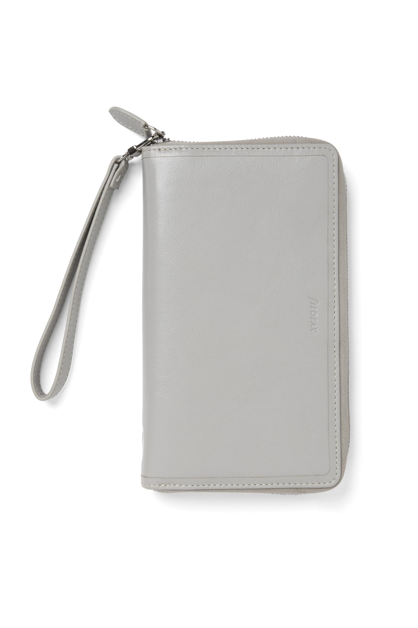 Filofax Malden Personal Compact Zip Leather Organiser - Stone