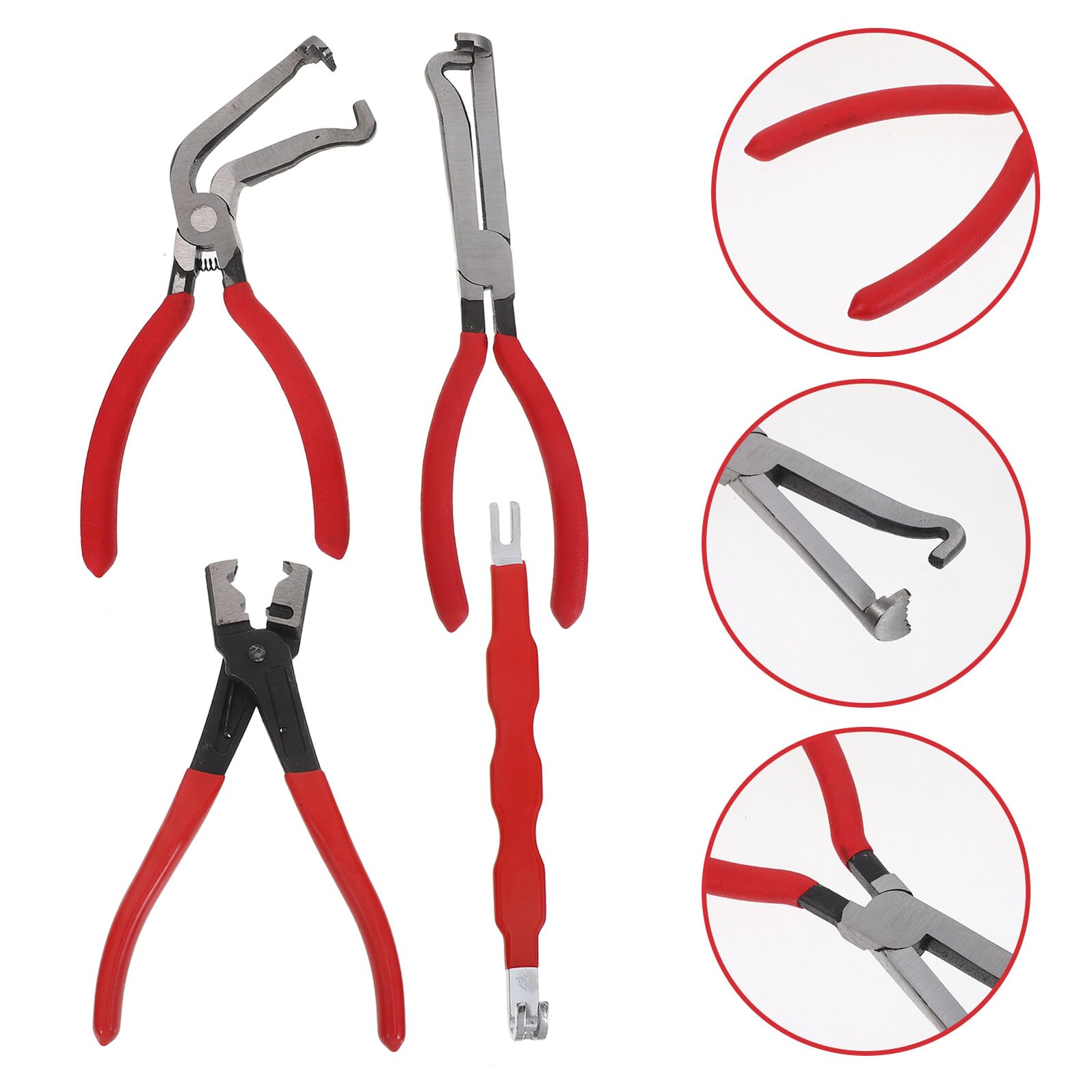 ORFOFE Pinze Disconnessione Elettrica Auto con Impugnatura Ergonomica Doppia Punta Adattabile e Design Compatto per Auto Camion e SUV Strumenti Completi per Rimozione Connettori e