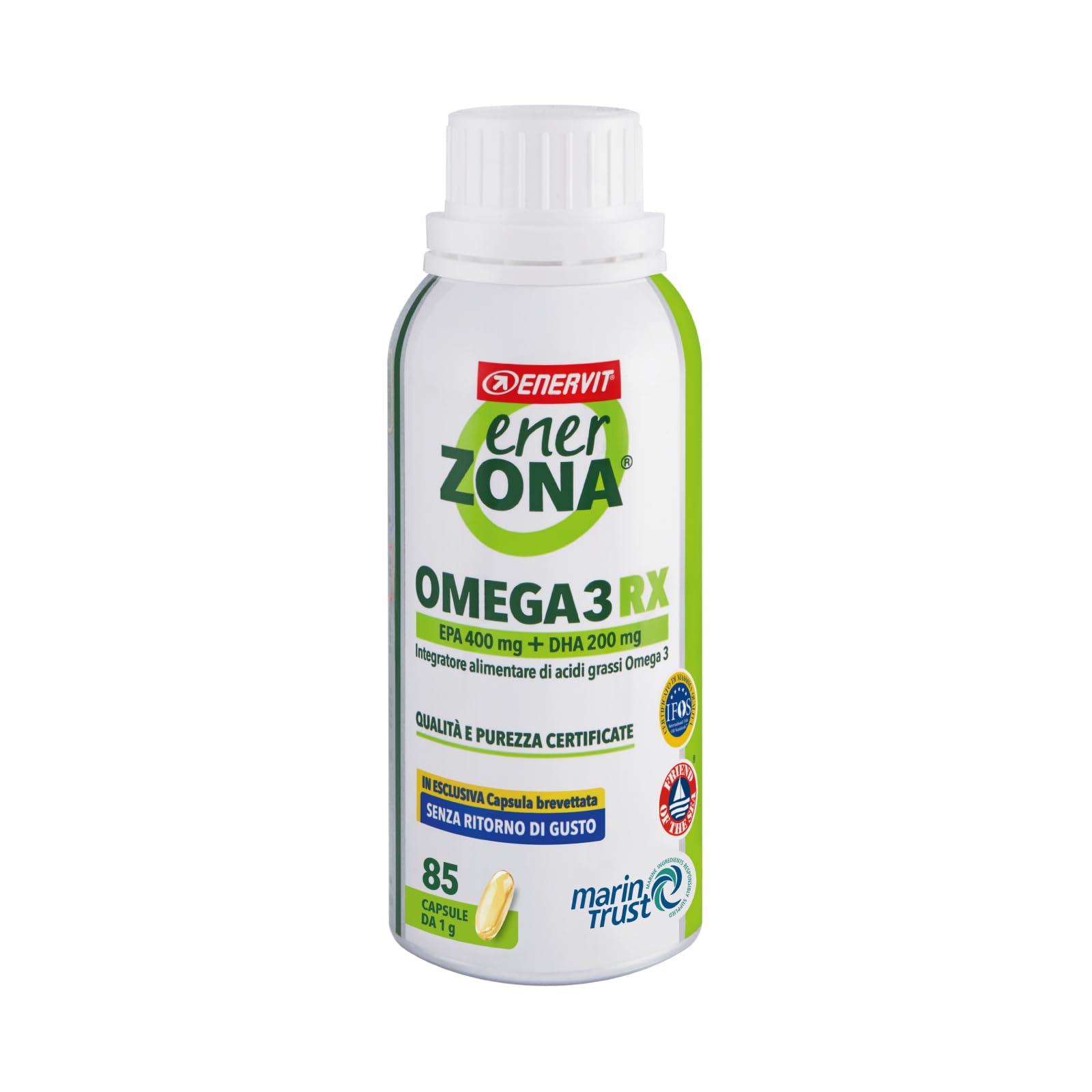 85 capsule da 1 g con 750 mg di omega 3 per capsula e tripla certificazione indipendente