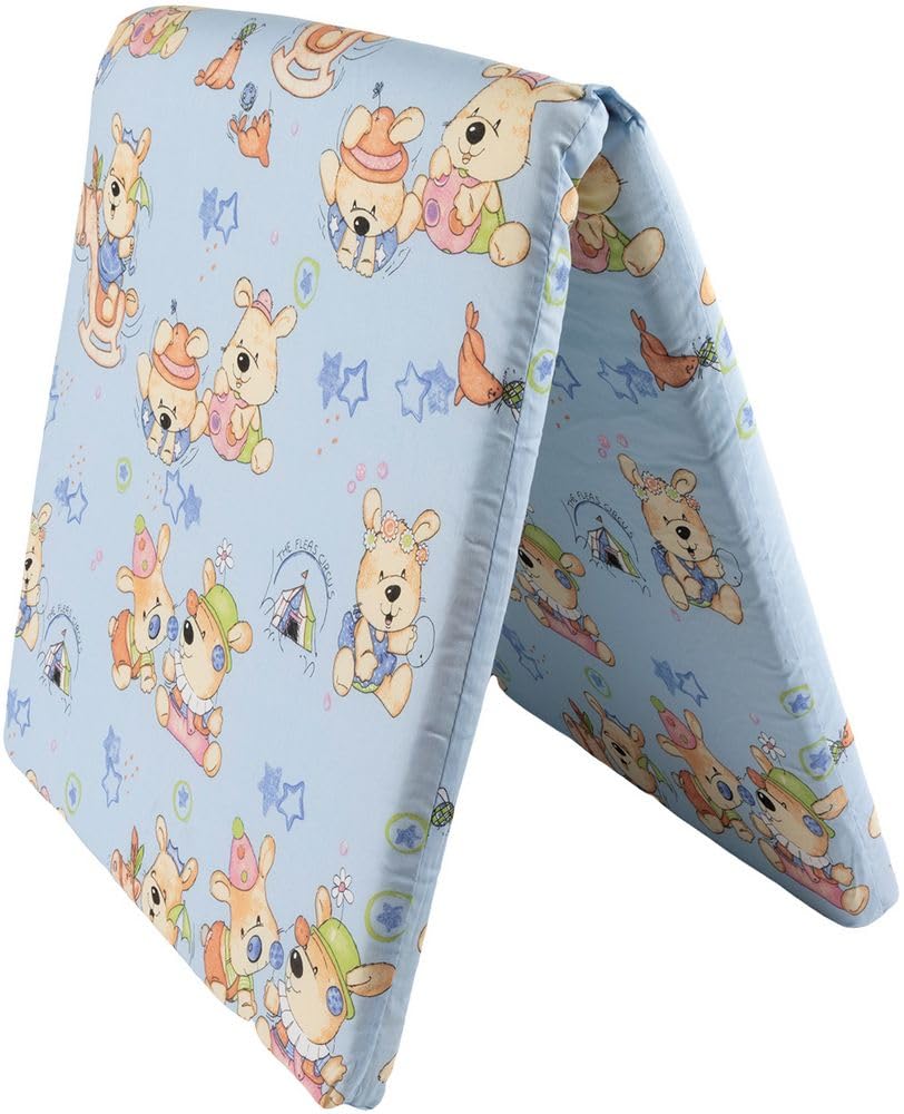 Poupy 804.6 Materassino per Lettino da Campeggio, Colori Assortiti, 60x120