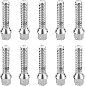 10 Bulloni Per Ruota, Con Testa Conica, Nero, M14 X 1,5, 35 Mm - Foto 9