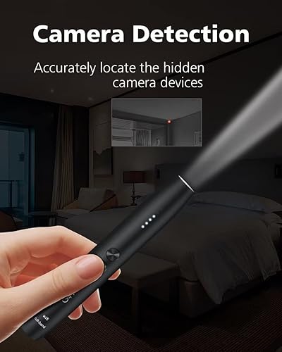 Miniatura 3 de JEPWCO G4 Pro - Detector antiespía para cámara inalámbrica de errores de audio, detector de insectos, protector de privacidad, sensibilidad de 5