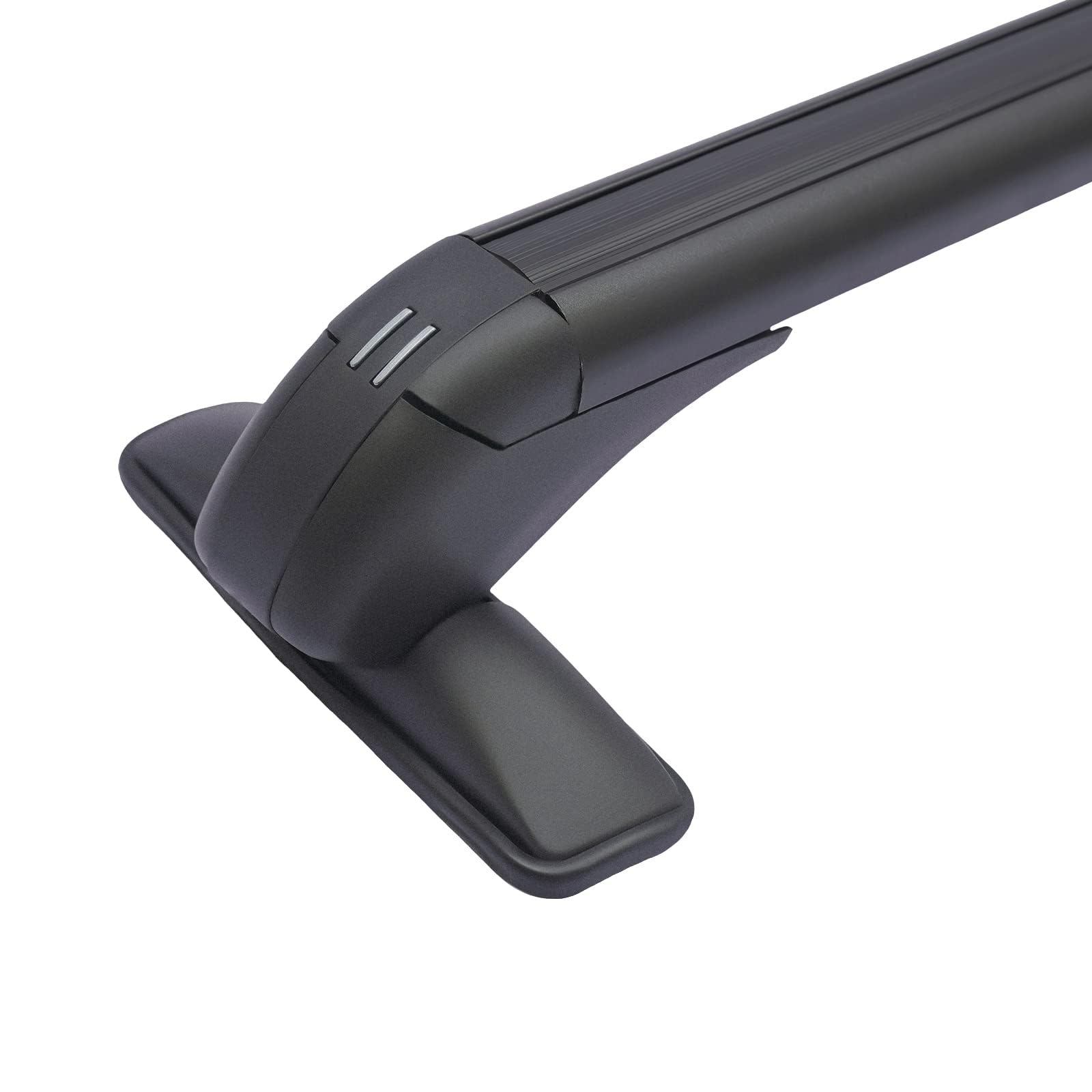 Barre portatutto in alluminio universale per 4/5 porte, portatutto con serratura fino a 75 kg, nero, senza foratura, adatto per grondaie 110-114 cm e telaio della finestra 124-134 cm