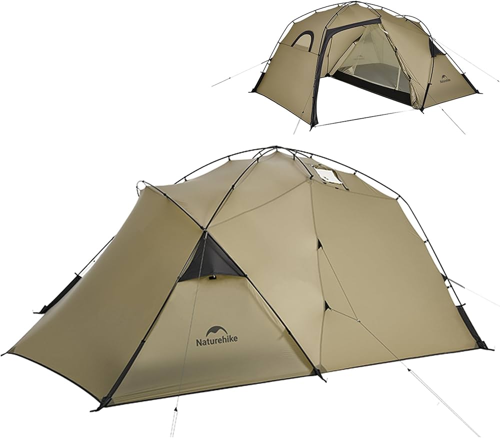 Amazon.co.jp: Naturehike テント 煙突穴付き 2.24kg超軽量 2.8㎡+2.56