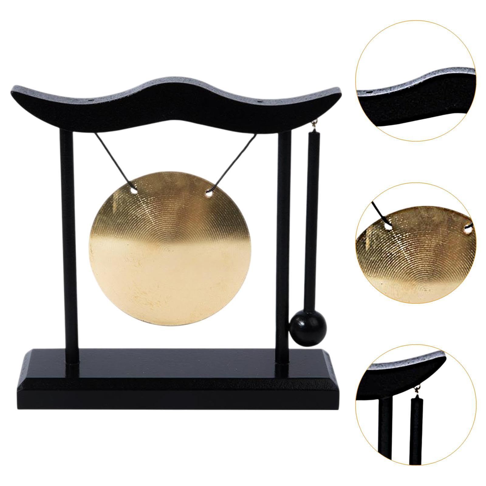 Sharplace Desktop Gong Wind Gong Adorment ménage Bénédiction Gift Asian Bure