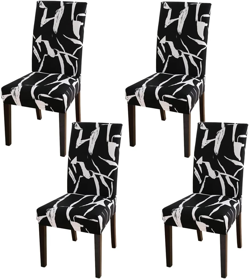 HZDHCLH Chair Covers Set of 4/6 Stretch Modern Chair Slipcovers for