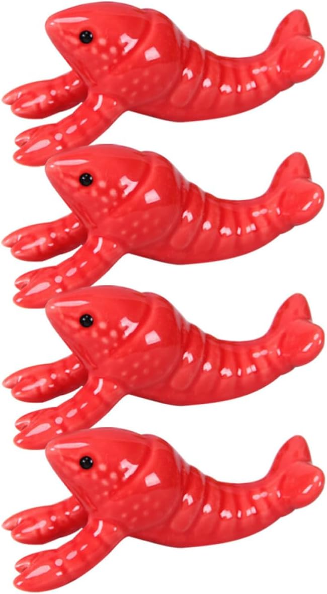 4pcs Ceramic Chopstick Rest Animal Shape Table Holder for Cutlery