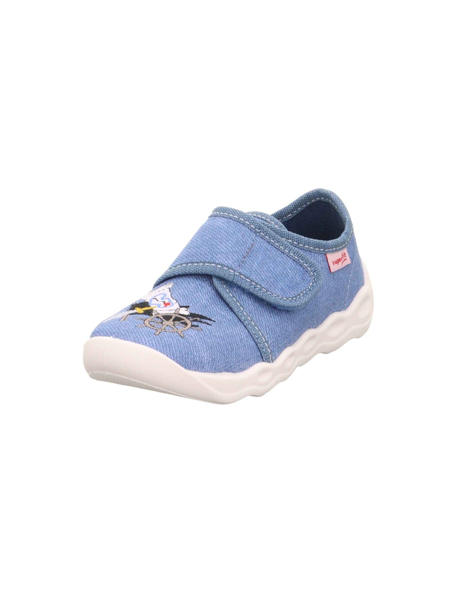 Superfit Boys Bubble Slippers, Light Blue 8400, 7.5 UK Child
