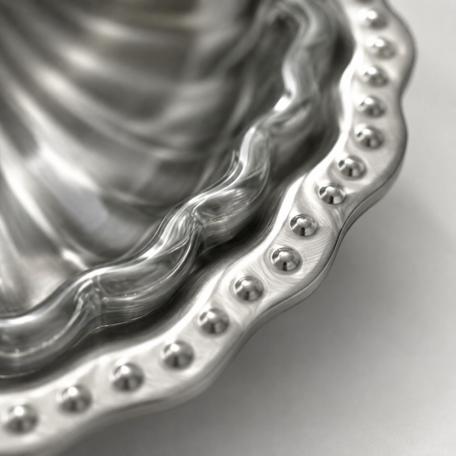 Edelstahlschale in Muschelform mit Deckel muschelförmig Edelstahlschale mit innenschale kompakt Butterschale aus Edelstahl für Dinnerpartys, B
