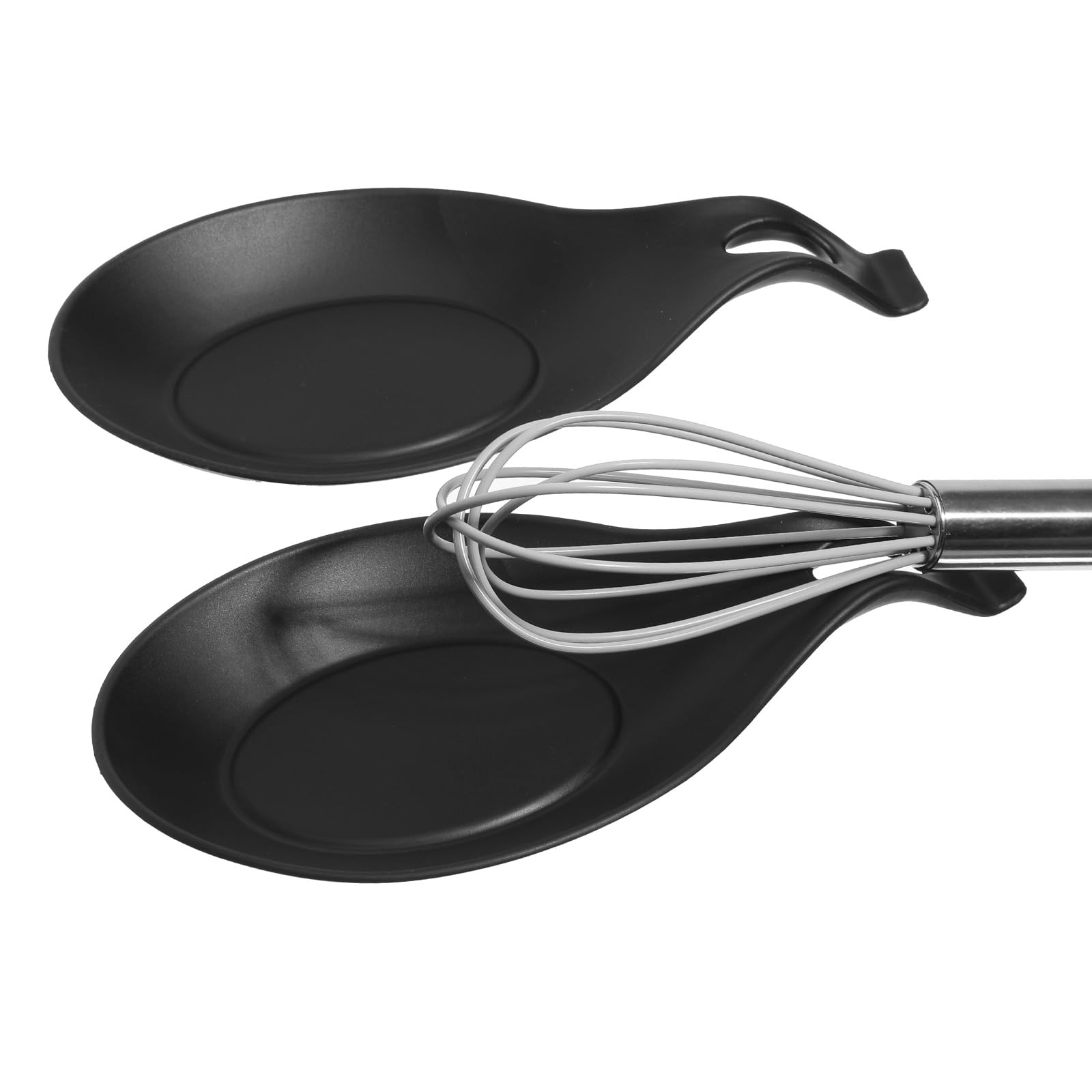 Support de cuillère en silicone 2 pièces résistant à la chaleur réutilisable