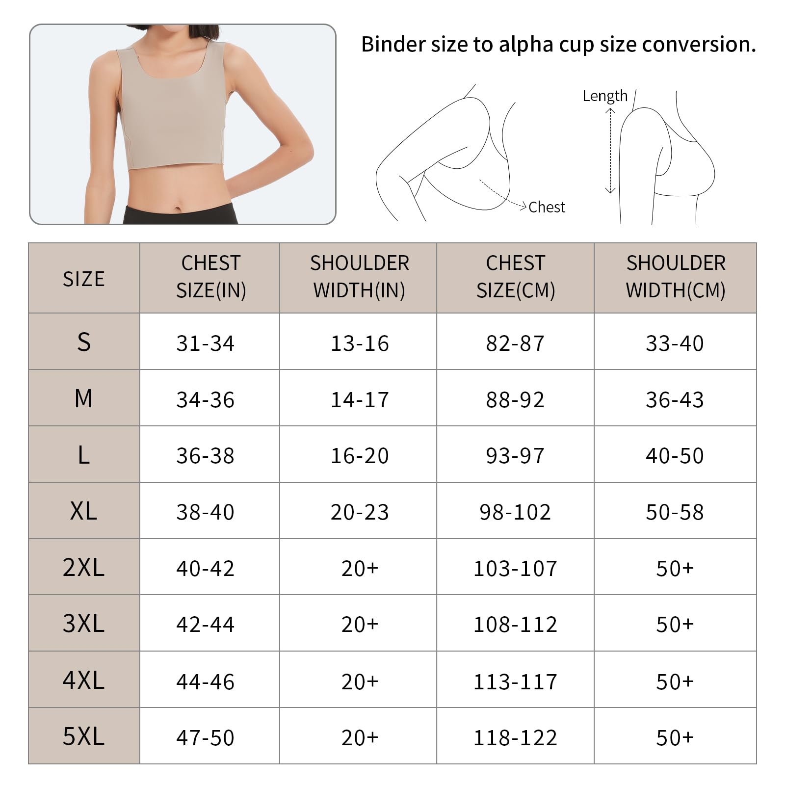 Chest Binder For Large Breasts Binder Trans Binder Bra