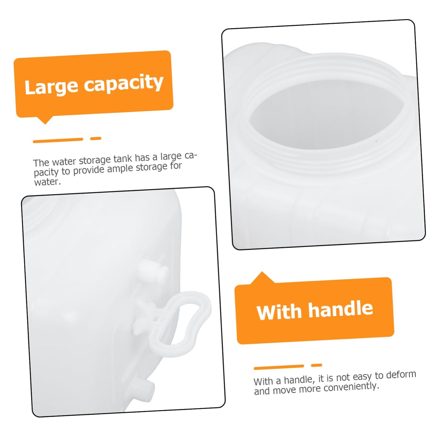 Water Storage Tank Thickened Horizontal Plastic Water Tower with Valve for Home Use Hdpe Liquid Storage Container Space-Saving Design
