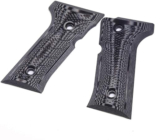 Miniatura 4 de Cool Hand Empuñaduras G10 para Beretta Vertec, M9A3, 92X Centurion, tornillos negros personalizados incluidos, textura inclinada táctica agresiva,