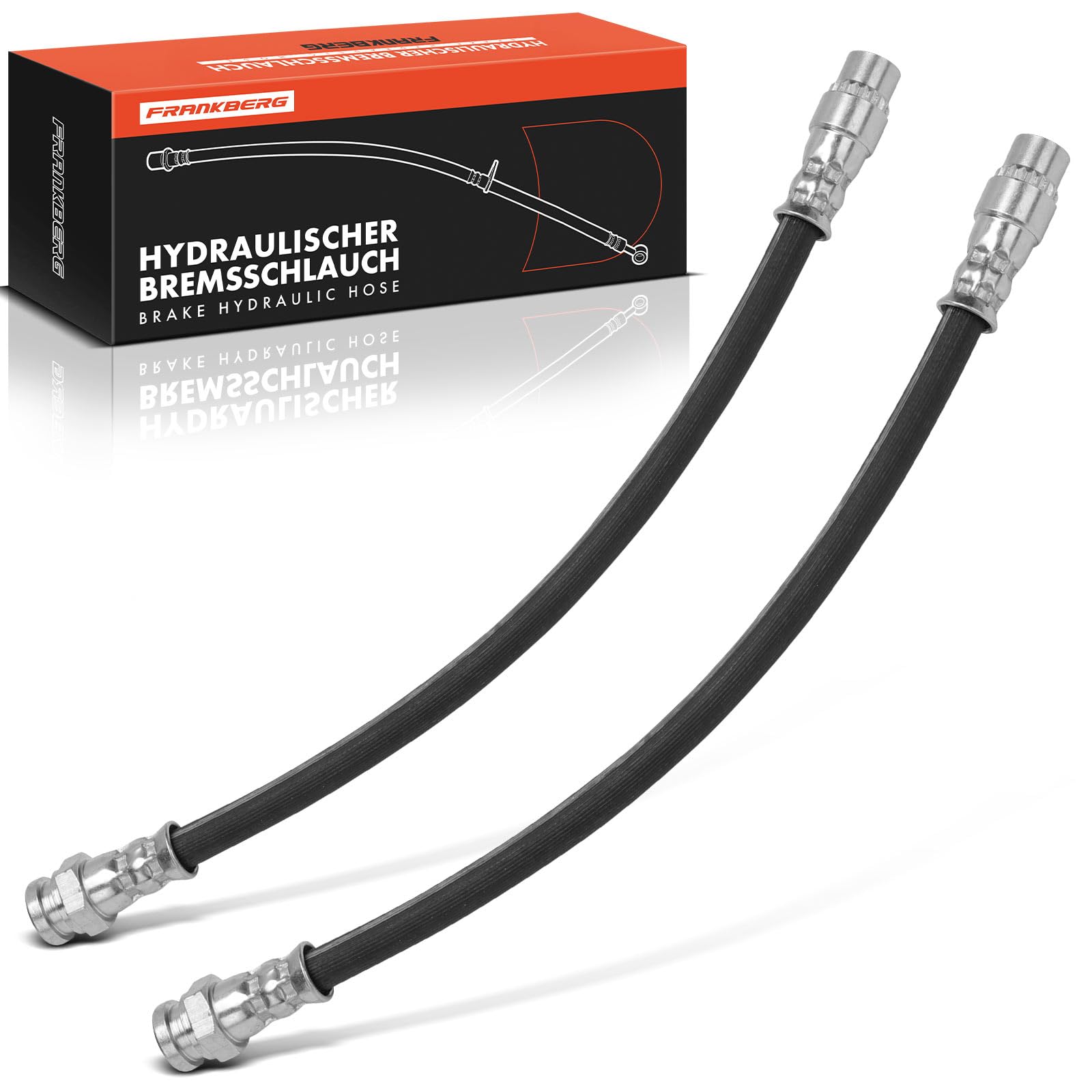 Frankberg 2 flexibles de frein arrière 248 mm 4806E3 | Compatible avec: Plateau/châssis Partner 5 G, Berlingo/Berlingo Premier monospace GFK GJK MF, Partner Origin Box/MPV G