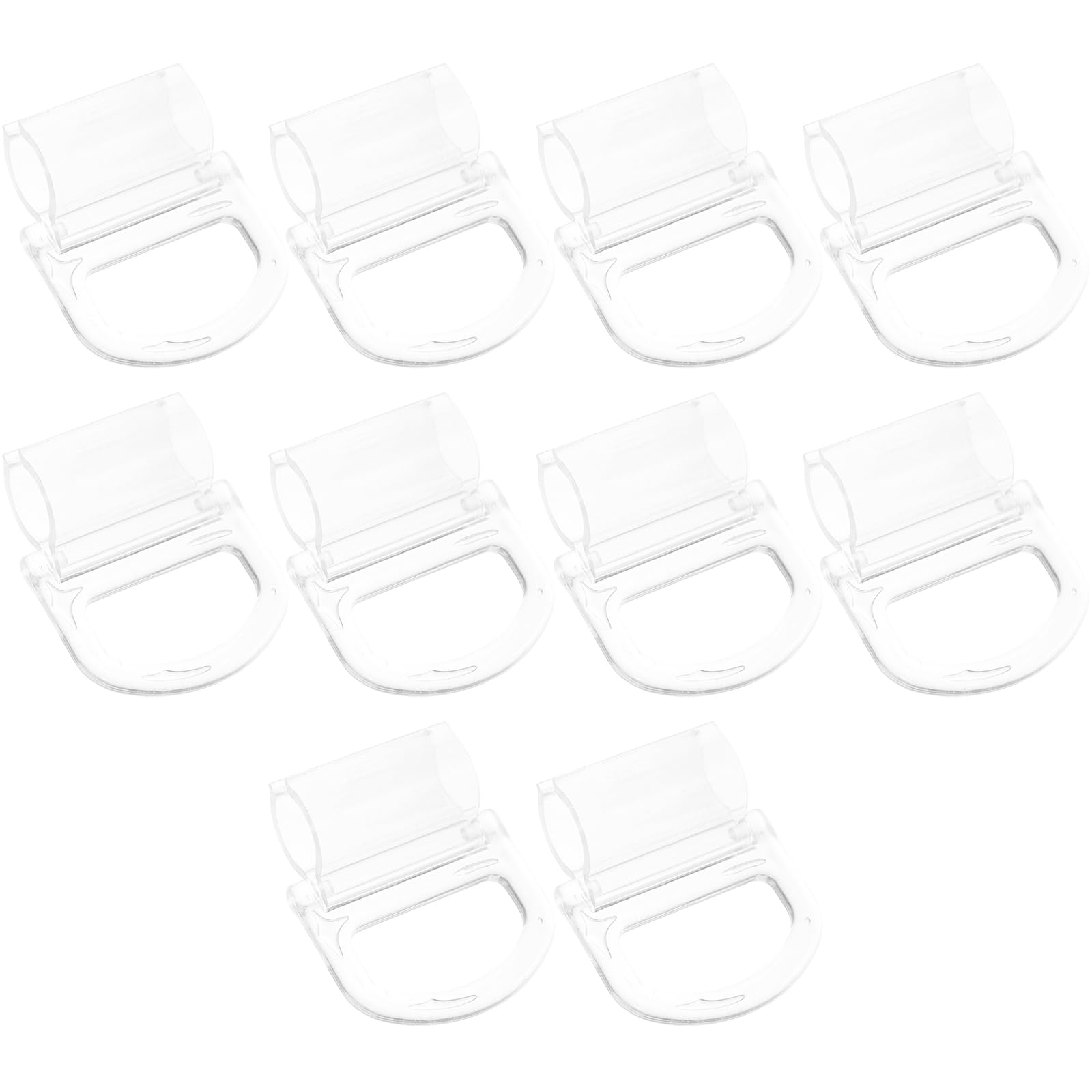 Cabilock Roller Window Shade Pulls 10Pcs Transparent Plastic Blind Pull Handles Easy Installation Replacement Accessories for Rods