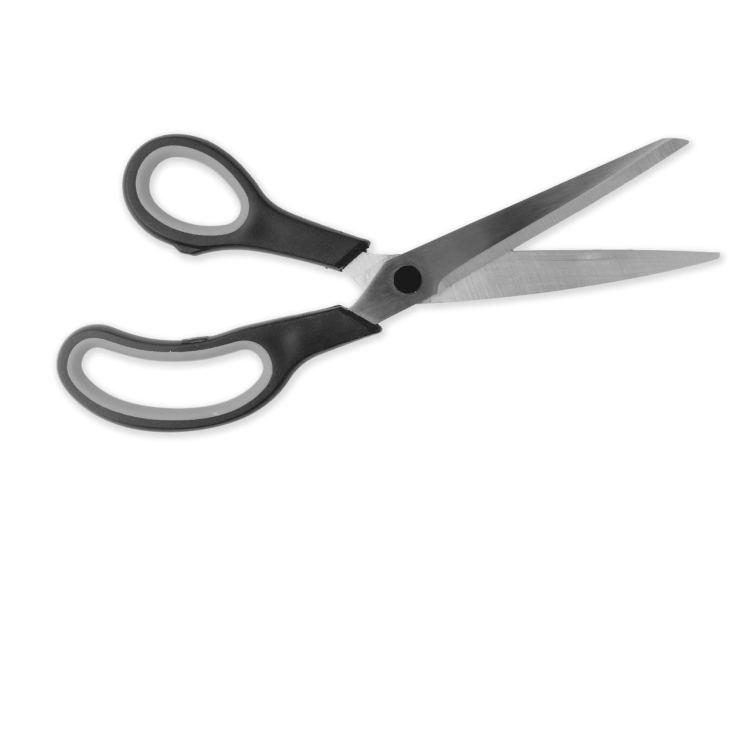 Lizzy Black | Large Scissor | 21.5Cm, Stainless Steel, Easy Grip Handle | Ergonomic, Durable, Multi-Purpose | For Sewing, Office, Craft, Fabric, Household Cutting Tasks