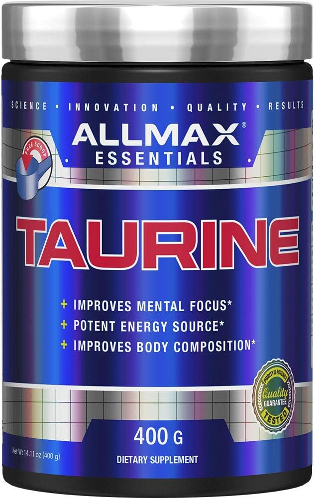 ALLMAX Nutrition 100% pharmaceutical grade maximum strength + absorption Taurine, 400g