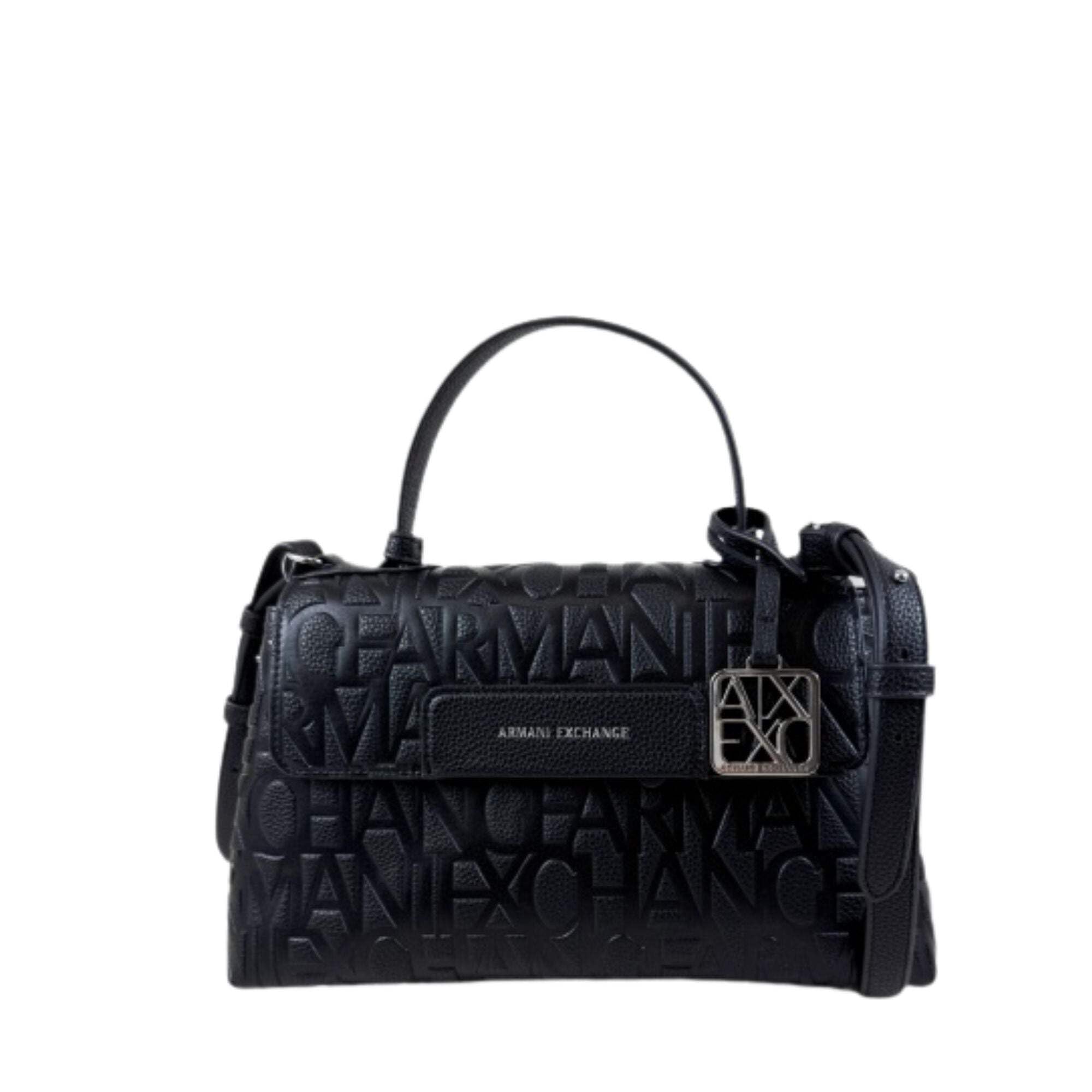 Armani Exchange ARMANI EXCHANGE LIZ - Bolsa con asa superior de guijarros para mujer (paquete de 1)