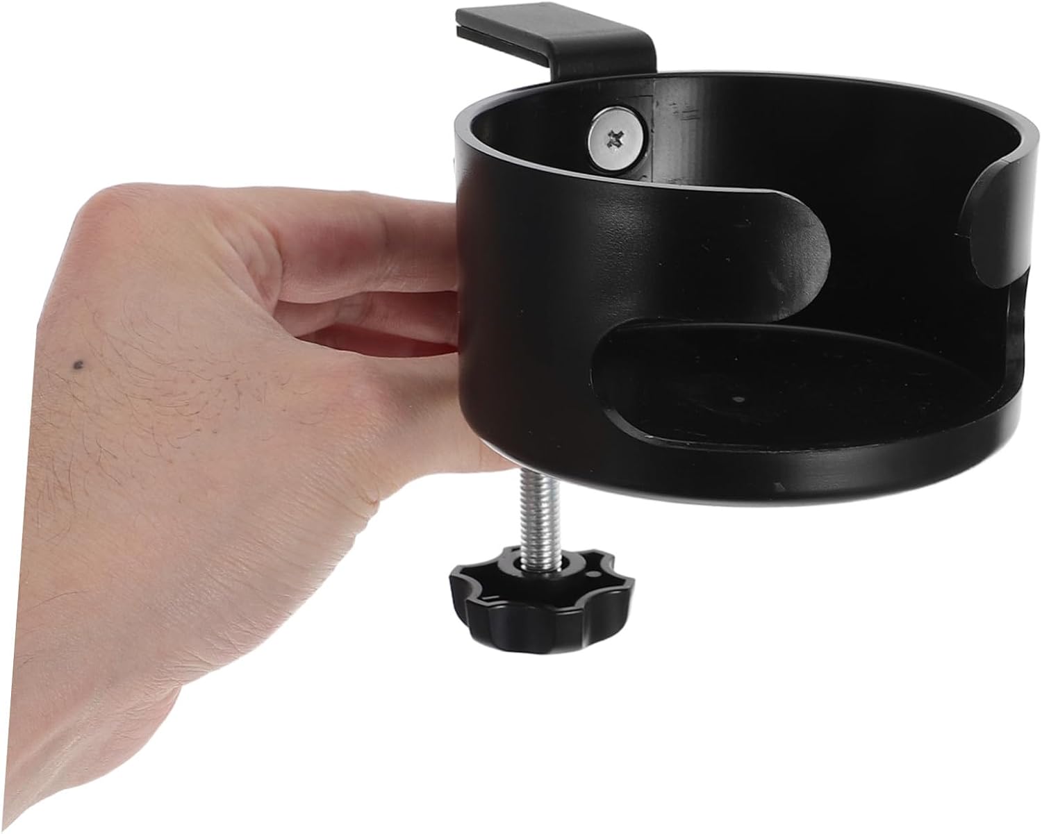 BESTOYARD Anti-Spill Desktop Cup Holder Clamp for Table with Easy No Drill Installation, Plastic Material, Compact Size 7.48x5.12x4.33in, for Office and Classroom Use image 4