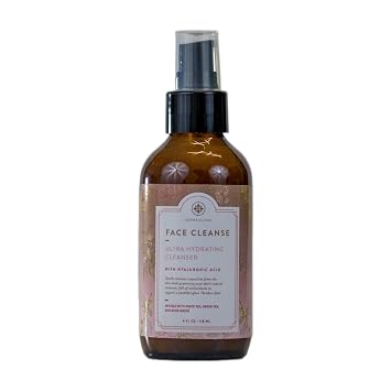 DERMAGLOVE Face Cleanse - Natural Ultra-Hydrating Cleanser with Hyaluronic Acid & Green Tea - 4 Fl Oz Pack of 1