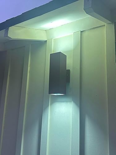 Miniatura 8 de Luces de pared para exteriores con sensor de fotocélula del anochecer al amanecer, montaje de pared exterior con bombillas LED A19, luces de aplique