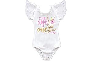 Girls Some Bunny Is One Birthday Easter Bunny Leotard