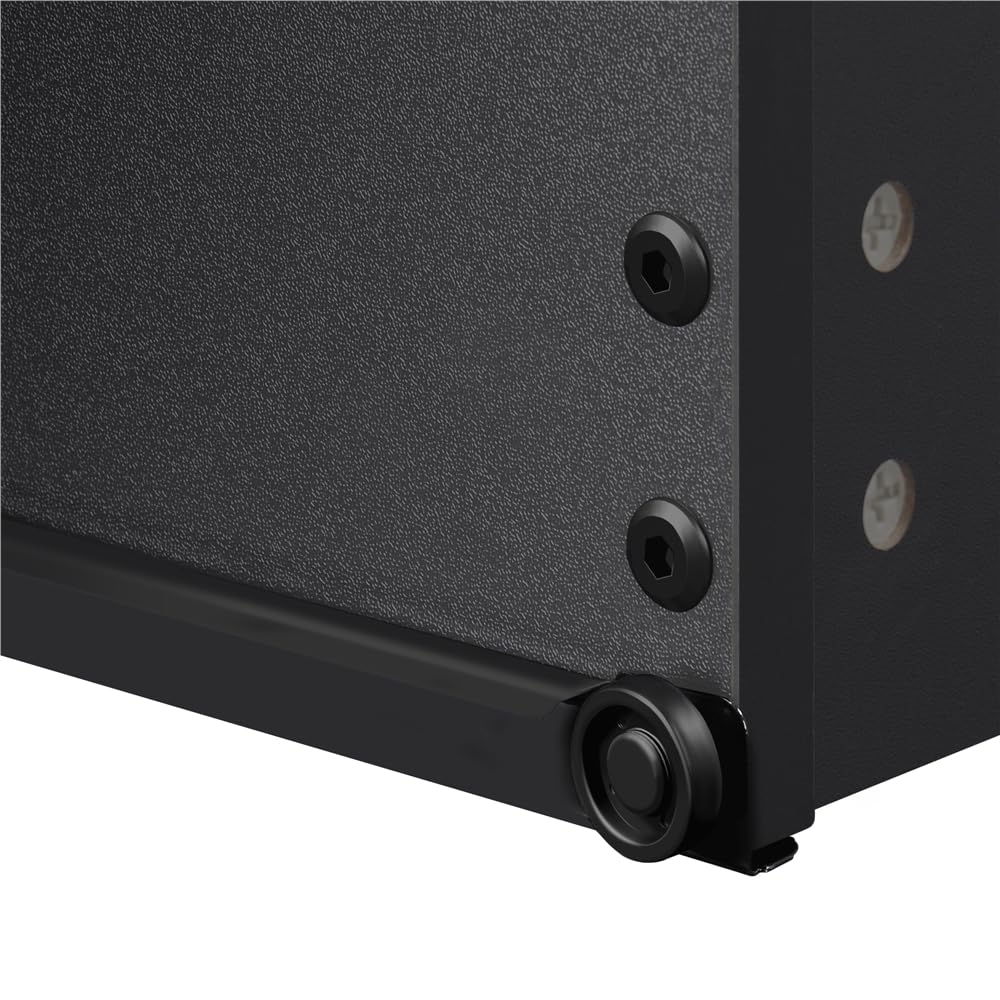 Yaheetech Comodino Camera da Letto Cassettiera Bianco con 3 Cassetti Mobiletto Moderno Tavolino Lato in Legno MDF per Soggiorno 45 x 35 x 60,5 cm Nero