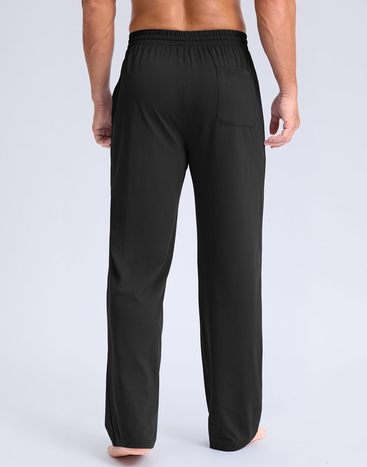 G Gradual Men's Yoga Sweatpants Soft Lounge Casual Pants Open Bottom Stretchy Athletic Sweat Pants with Pockets - Image 4