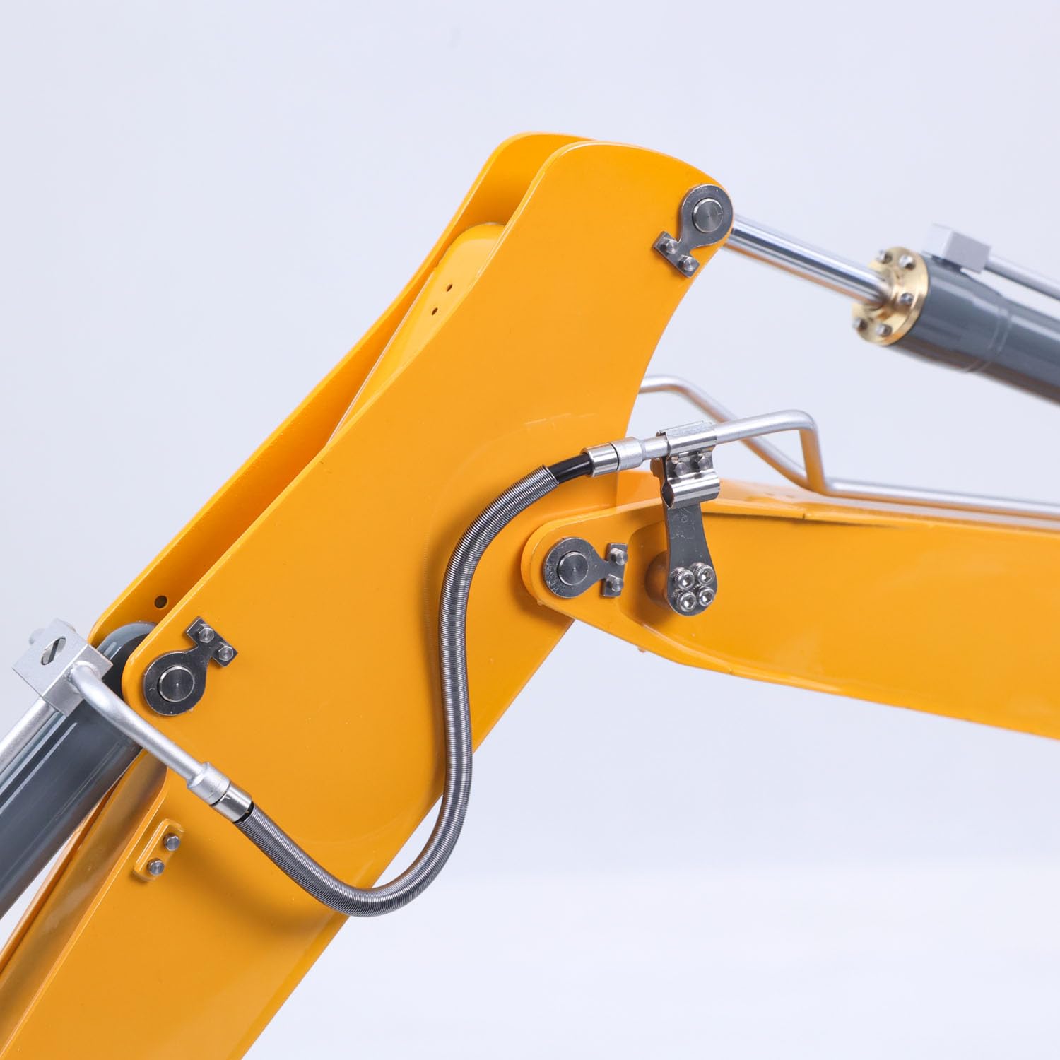 1/14 Metall RC-Hydraulikbagger LR926, Zwei Ausleger, Doppelpumpen | Ferngesteuerter Raupenbagger mit 4-Wege-Ventilen, Hydrauliksystem und bürstenlosem 2212-Motor für Hobby-Baufahrzeugfans
