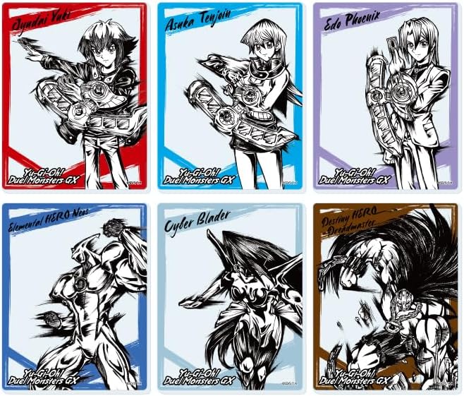 Yu-Gi-Oh Duel Monsters G x 03 [Ink Illustration] Acrylic Card Complete Set of 6 Box