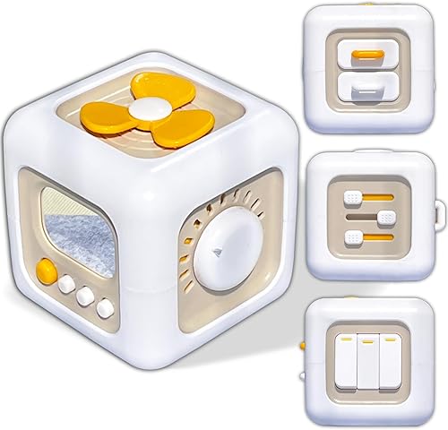 LMRLWPTF Juguetes Montessori para niños de 1 año, actividades de viaje, cubo ocupado, juguetes de habilidades motoras finas para niños de 1 a 3