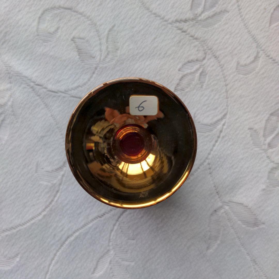 ベネチアングラス／イタリア　MURANO／ガラス置物ペア イタリア ベネチアンガラス ペアワイングラス □ベネチアン