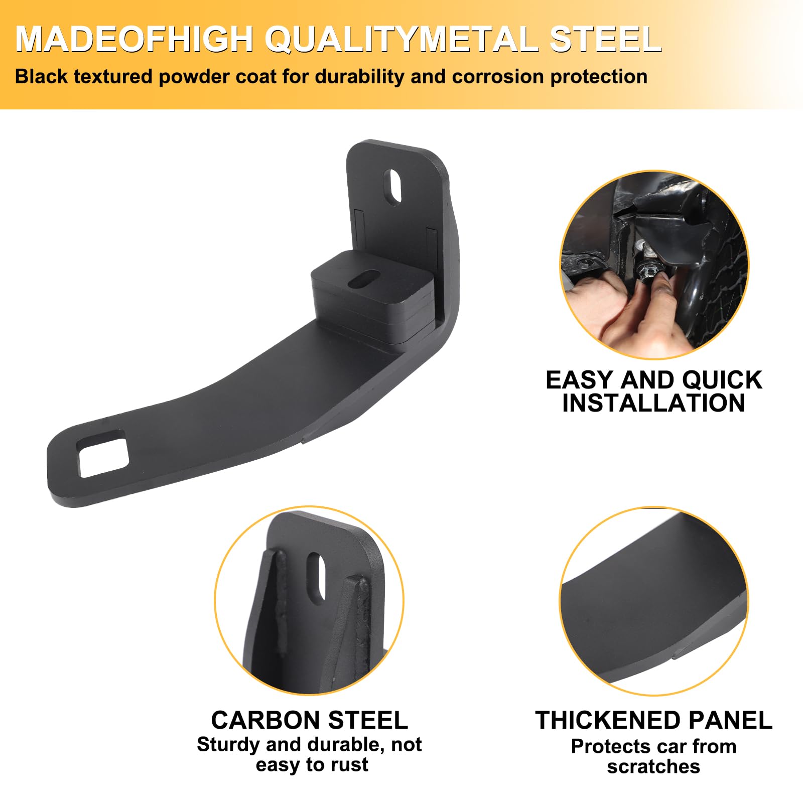 Car Tow Hook Tow Hitch Ring Compatible with Toyota Land Cruiser 250 Prado J250 LC250 2024 2025 Carbon — view 4