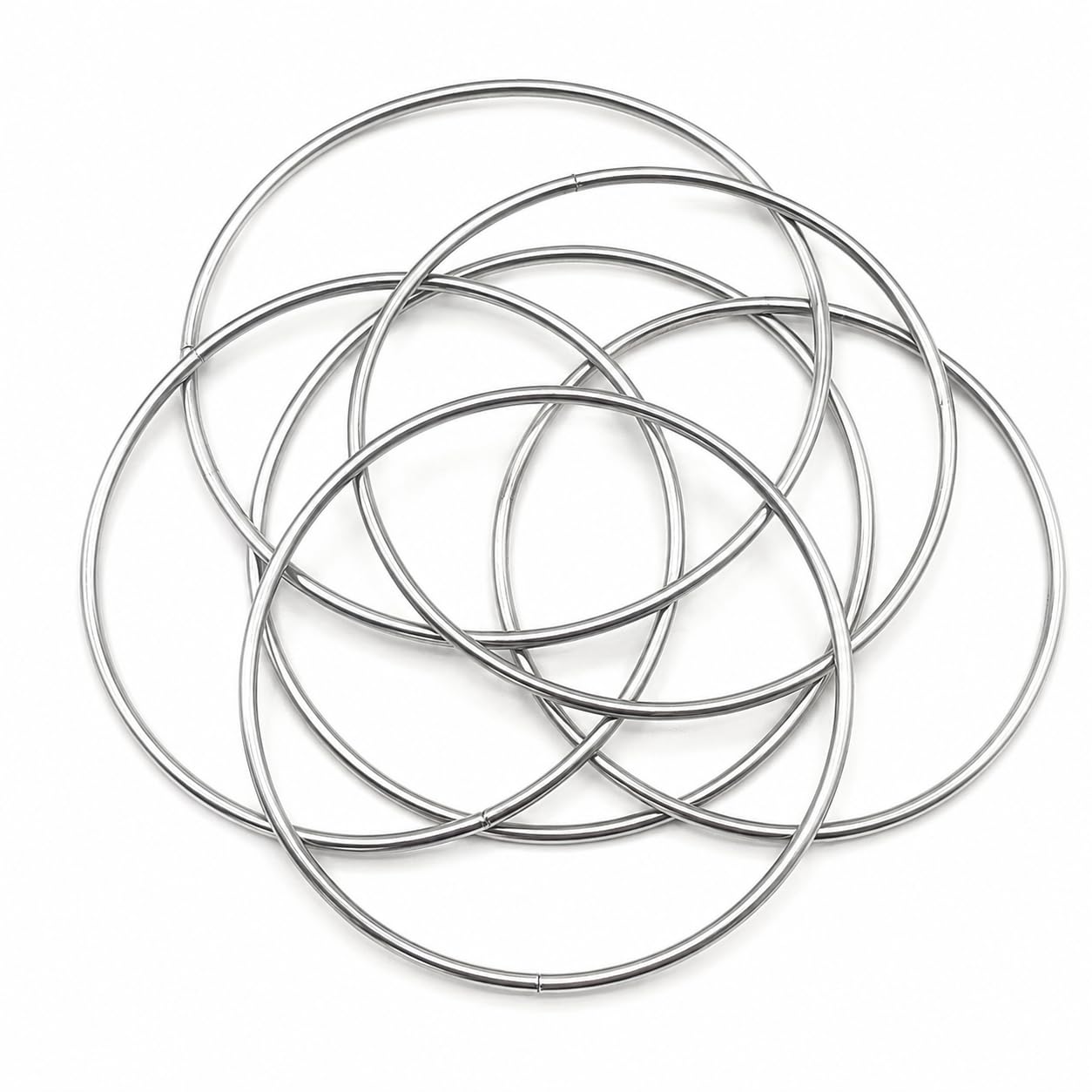 M Fabrics 6 Pcs Metal Ring for Dream Catcher Macrame Floral Hoop Wreath Craft for Balcony, Garden, Cafe Decoration Other DIY Projects handicrafts Decoration Wall Hanging Craft - (8 Inches)-image-39