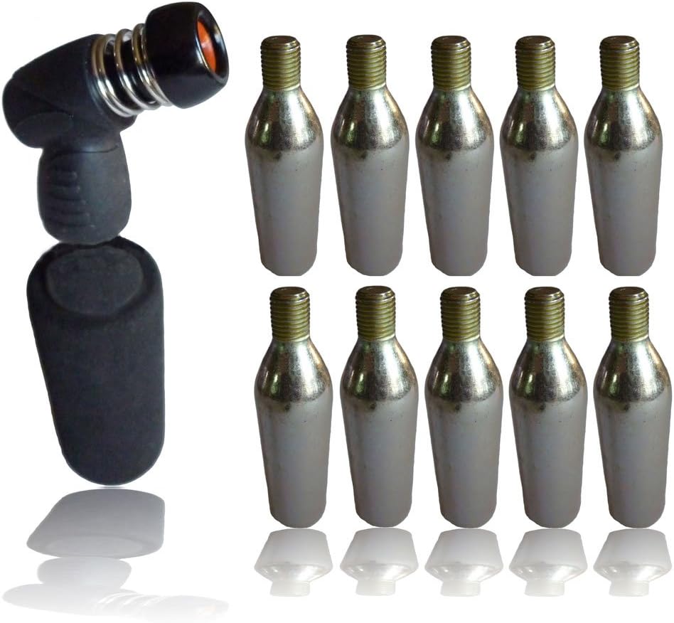 Laxzo ® CO2 Cartridge 16g Gas Canisters Threaded Gas Capsules For Inflators Airsoft Guns Air Pistol Tires Bike Pumps Co2 Airsoft Accessories 5pcs