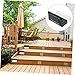 POPETPOP Led Solar Stair Light Energy-Saving Outdoor Lighting Tool with Durable Material for Garden Porch and Pathway Easy Installation and Two Lighting Modes