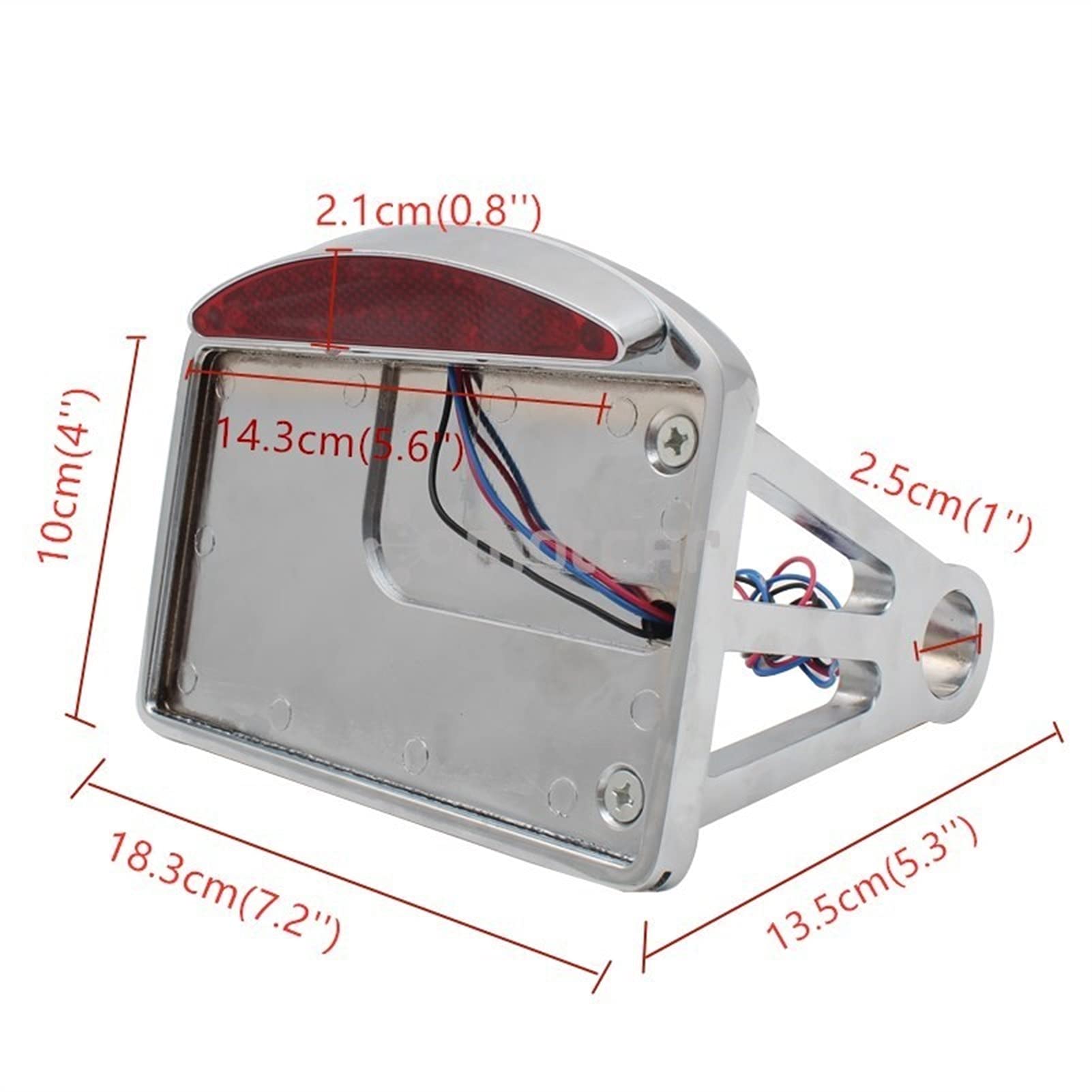 Highway Hawk Portatarga Laterale Universale Per Assi Da 20 Mm, Nero - Foto 10