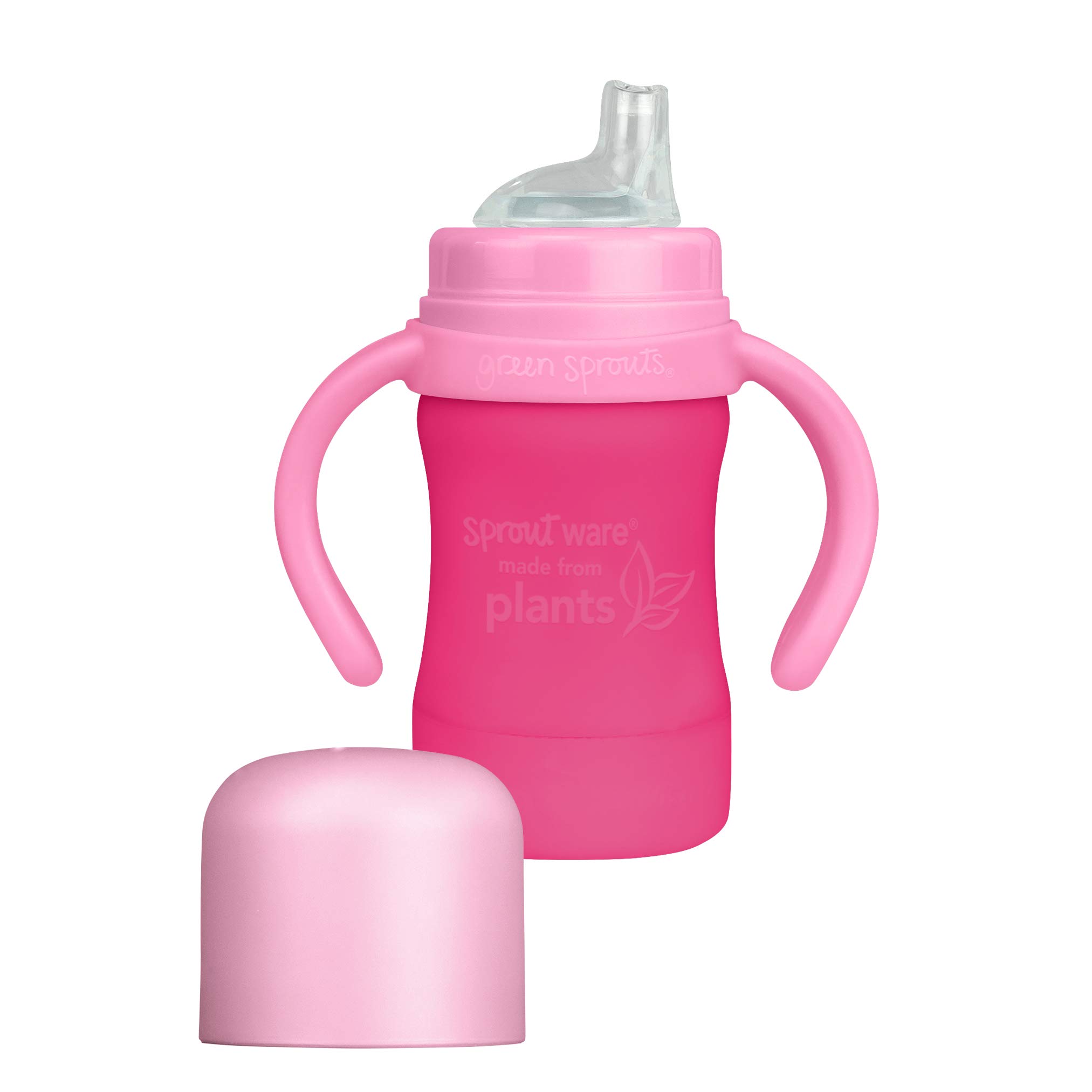 Green Sprouts baby Sippy Cup made from Plants, 6 oz, 6 Months +, Pink, Piece of 1