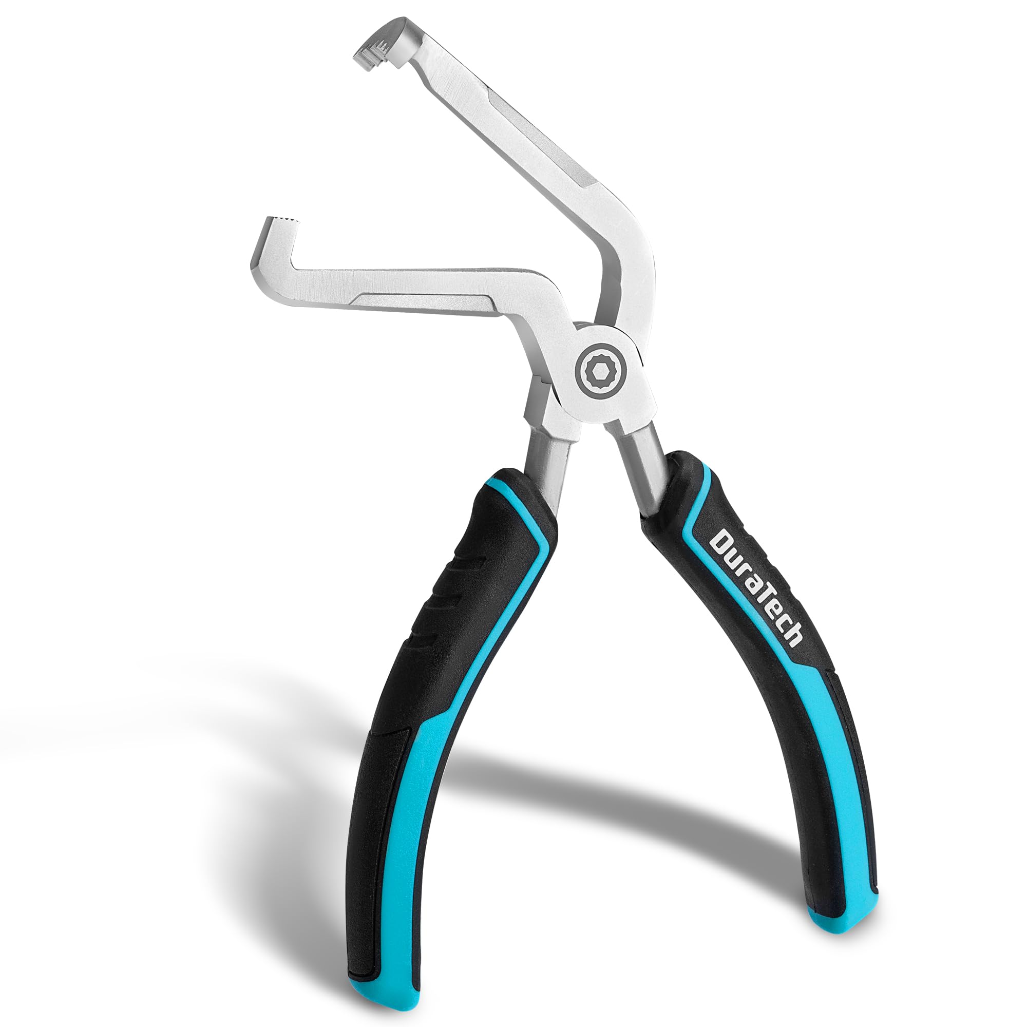 DuraTech 8-Inch Electrical Disconnect Pliers, 60 Degree Bent Automotive Connector Pliers, Electrical Connector Removal Tool for Car, Automotive Hand