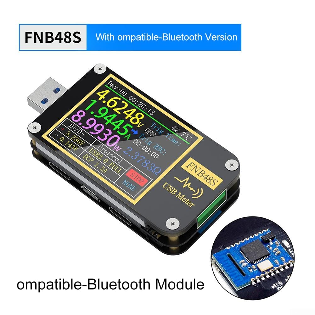 USB C Tester FNB48S HD Screen Voltmeter Ammeter(With)