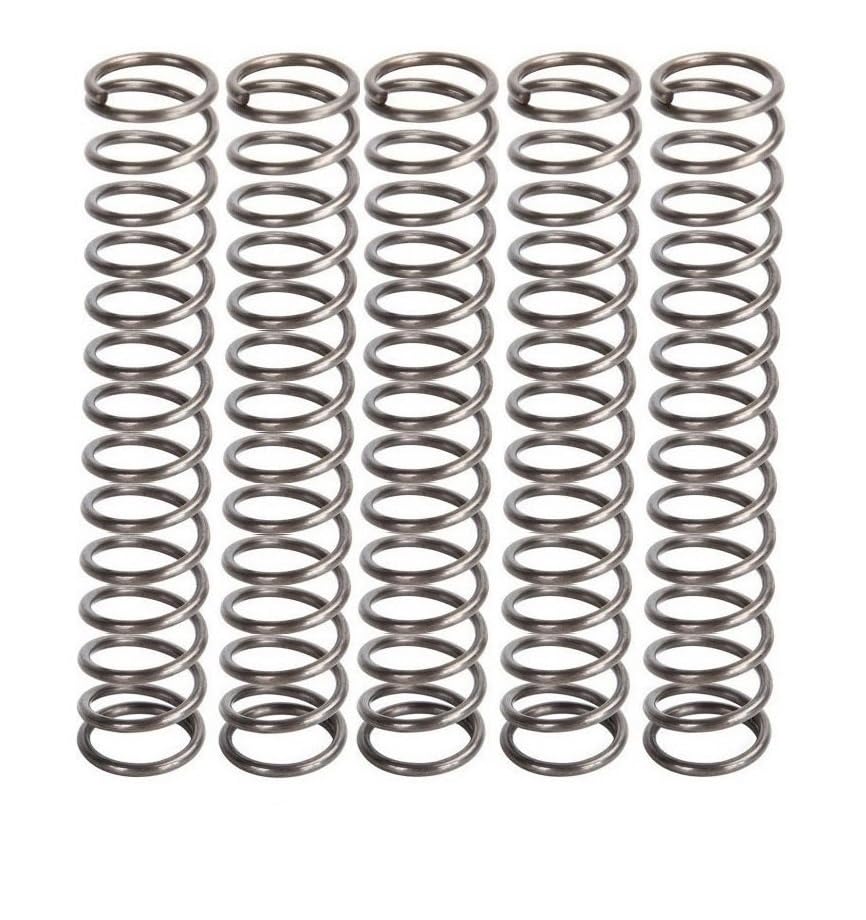 Lot De 5 Ressorts De Compression 100mm - Diamètre Extérieur 22mm, Fil 1,8mm, Haute Élasticité