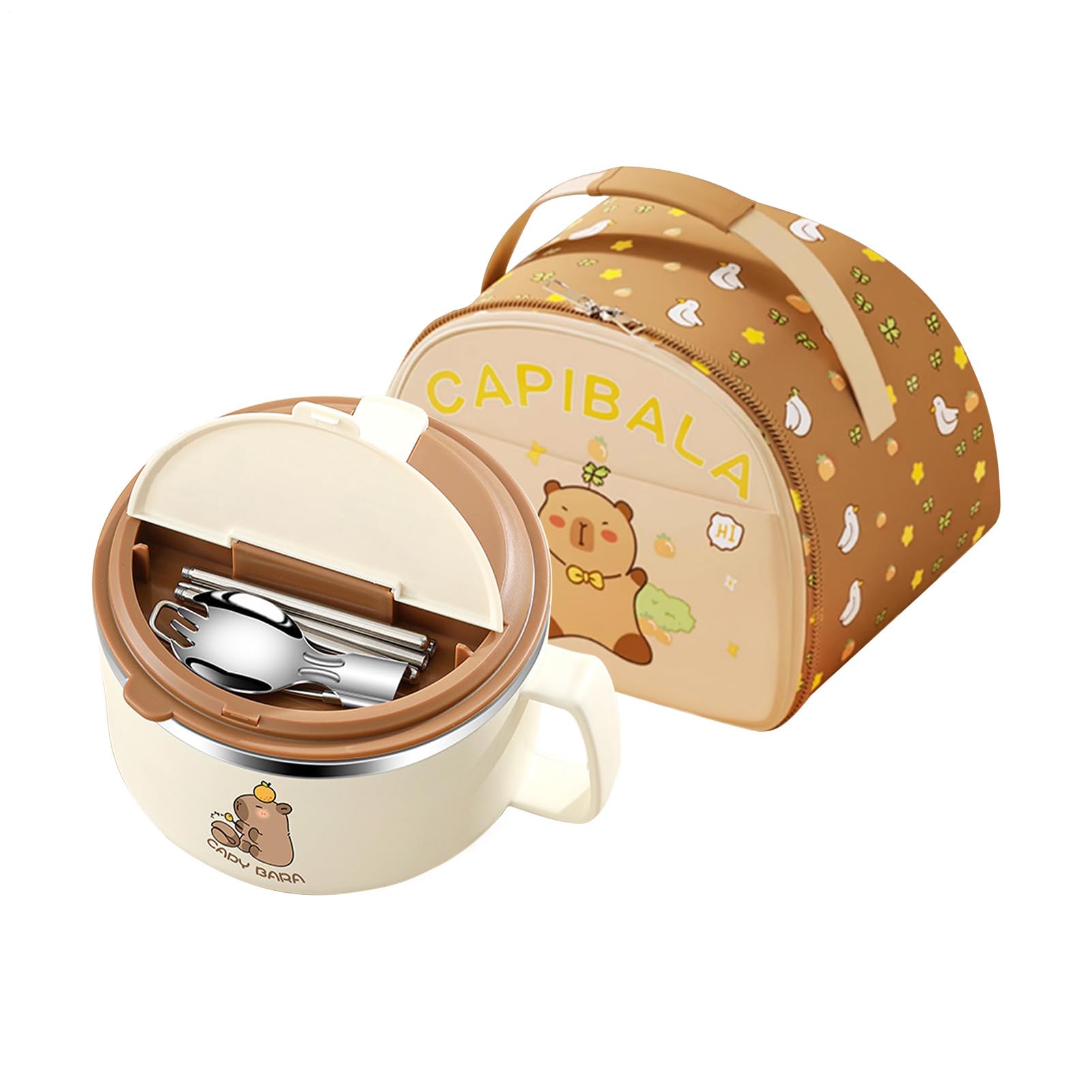 Bol Capybara 1300 ml pour emporter vos repas sans débordement