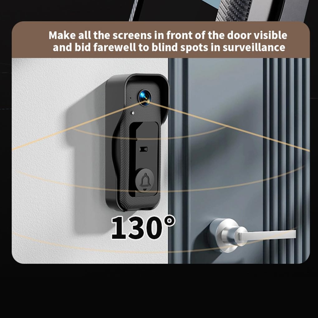 Timbre inalámbrico para el hogar con comunicación bidireccional, Resistente al Agua y con visión Nocturna, Timbre Inteligente con cámara y